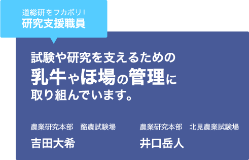 道総研をフカボリ！研究支援職員