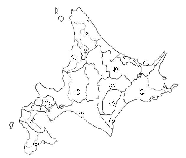 地域区分図