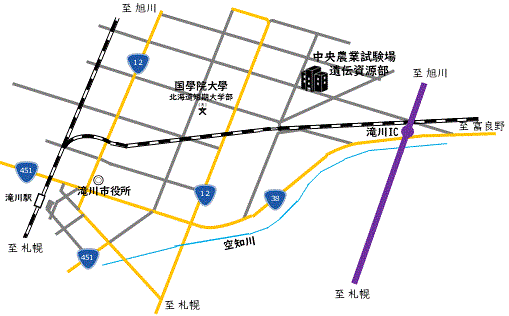 遺伝資源部地図