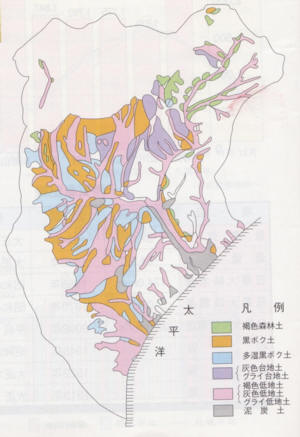 十勝の土壌図