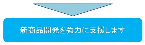 新商品開発を強力に支援します