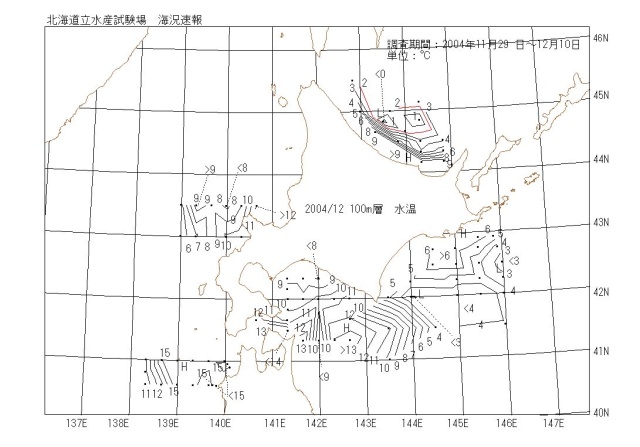 100メートル層水温の図