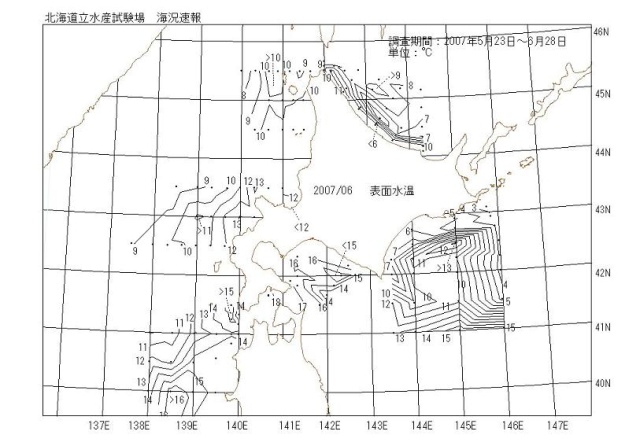 表面水温の図