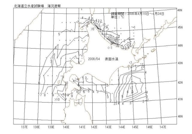 表面水温の図