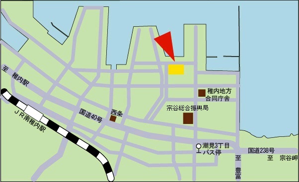 稚内水産試験場地図