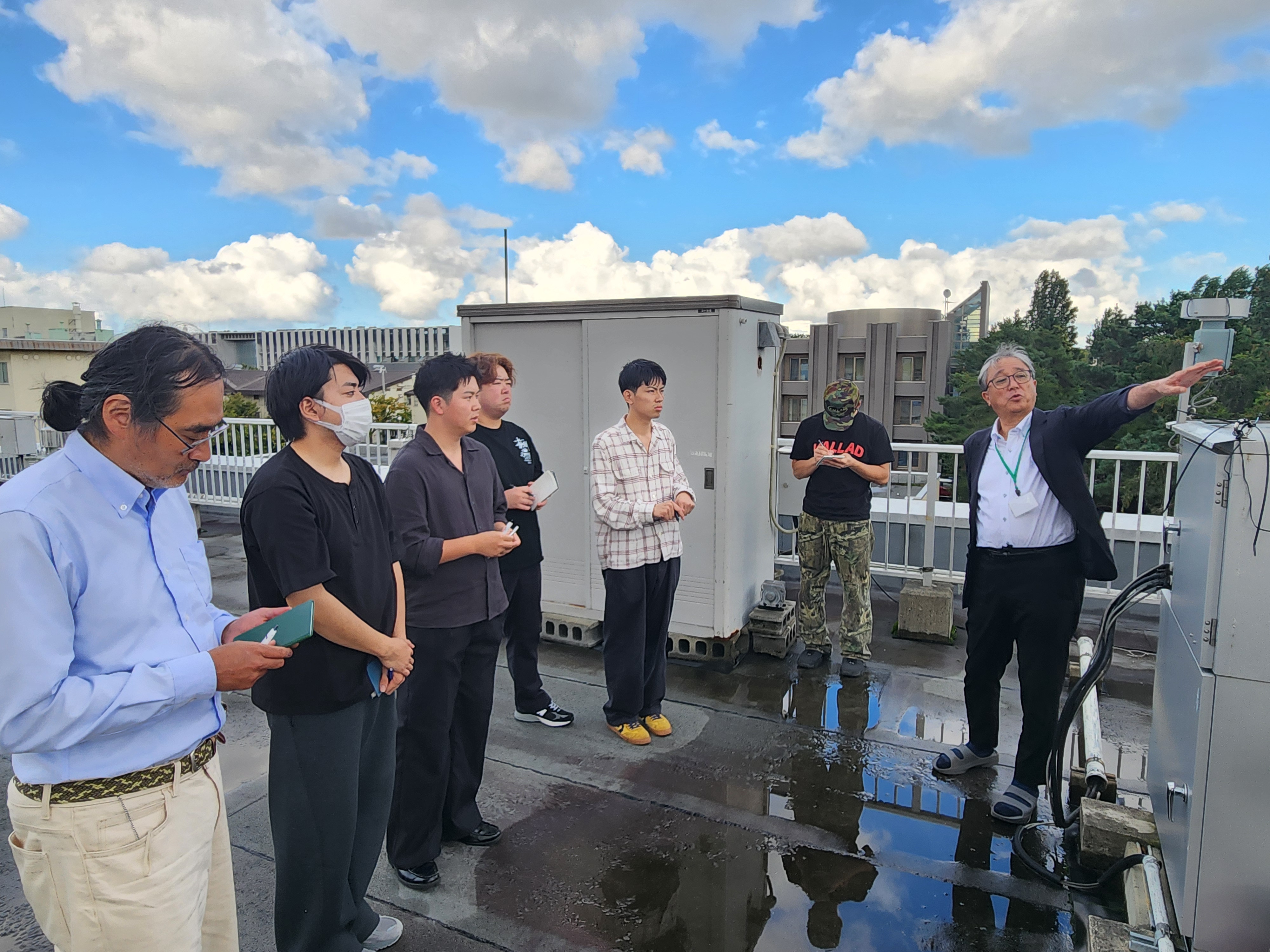 大気環境観測所_東北工業大学様ご見学