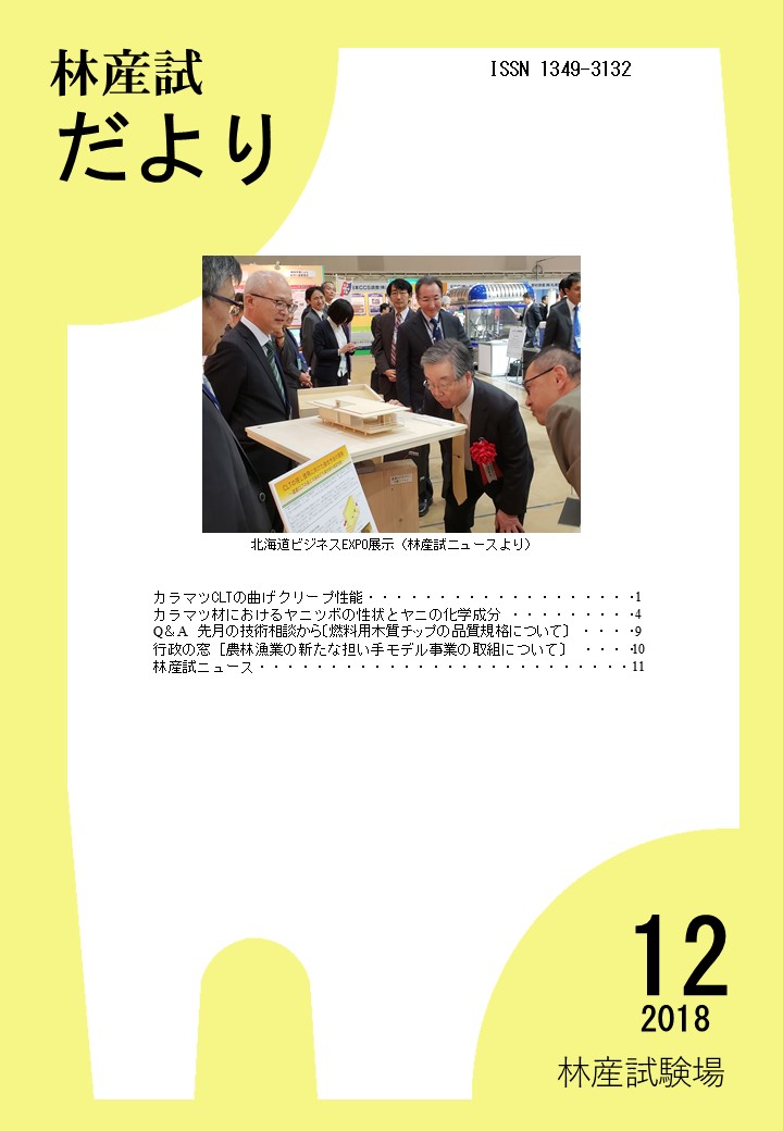 林産試
だより2018年12月号PDF